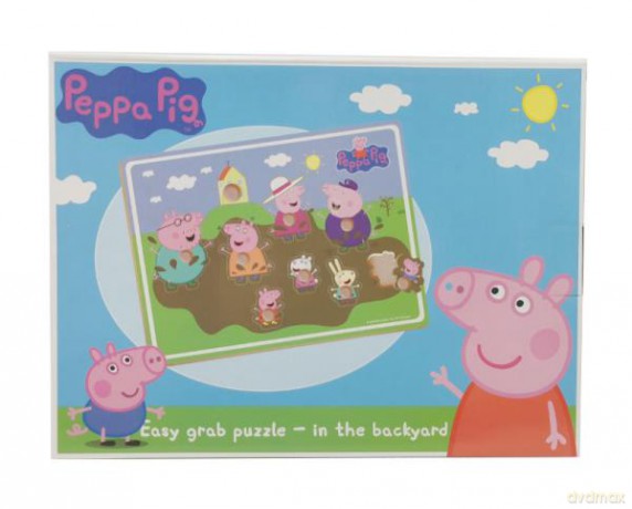 Układanka drewniana Świnka Peppa - w ogrodzie 075396