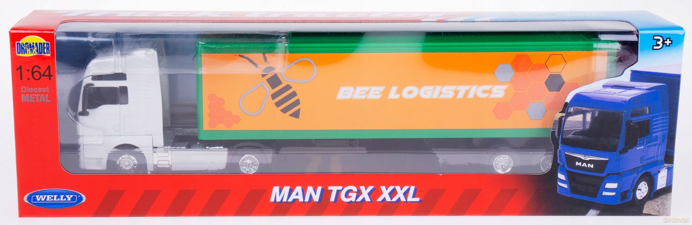 WELLY Ciężarówka z przyczepą 1:64 MAN TGX 58012