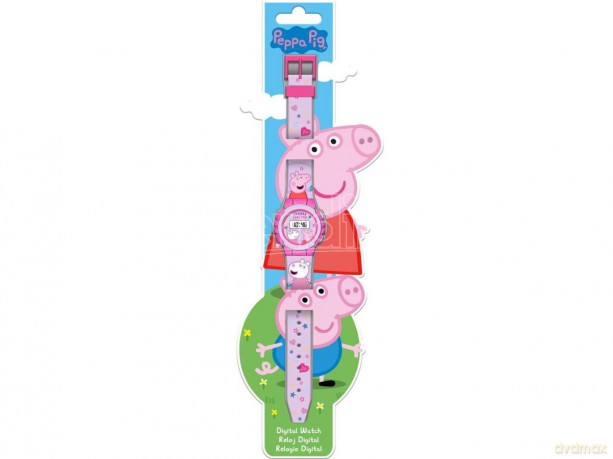 Zegarek cyfrowy KE02 ECO Świnka Peppa. Peppa Pig (bez plastikowego opakowania) PP09046 Kids Euroswan