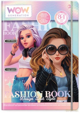 Zestaw kreatywny Fashion book Zaprojektuj swój styl WoW Generation WOW00054 Kids Euroswan