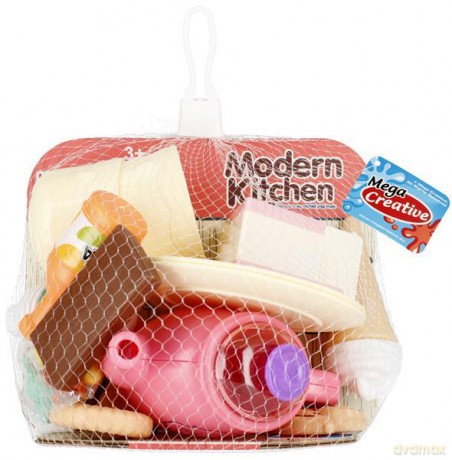 Zestaw kuchenny różowy w siatce 511357