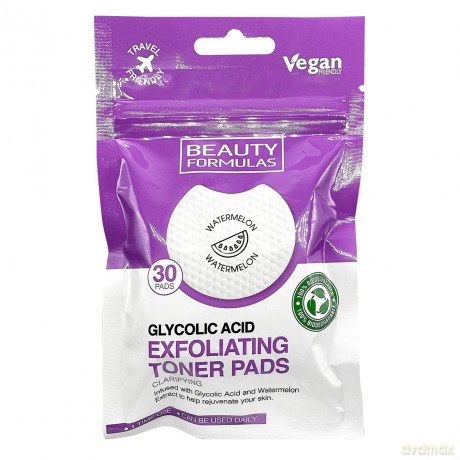 BEAUTY FORMULAS Exfoliating Toner Pads