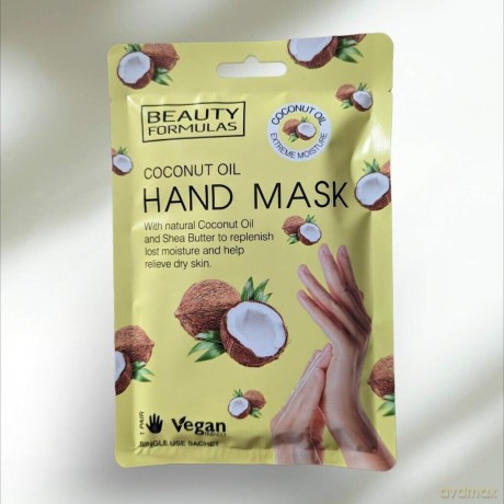 BEAUTY FORMULAS Hand Mask Maska na dłonie z olejem kokosowym - 1 para