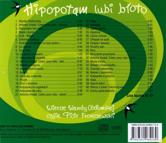 Hipopotam lubi błoto i inne wiersze - Wanda Chotomska [AUDIOBOOK]