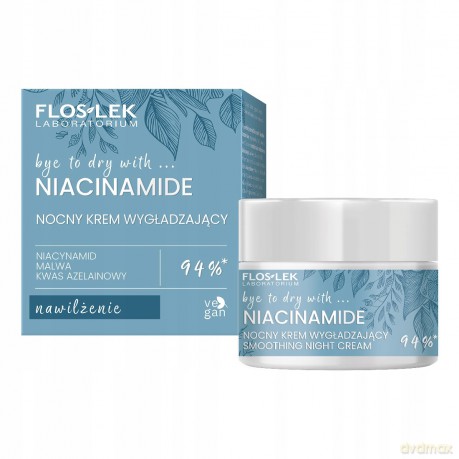 FLOS NIACINAMIDE Krem wygładzający noc