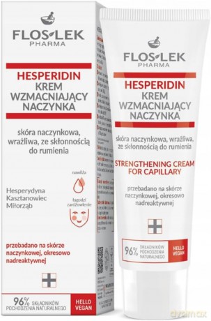 FLOSLEK Pharma Hesperidin Krem wzmacniający naczynka - skóra naczynkowa,wrażliwa ze skłonnością do rumienia 50ml