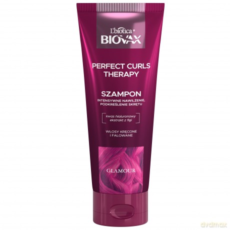 L`BIOTICA BIOVAX Glamour Intensywnie Nawilżający Szampon Perfect Curls Therapy - do włosów kręconych i falowanych 200ml