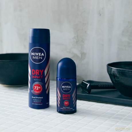 NIVEA DEO Spray męski DRY IMPACT 81602&new
