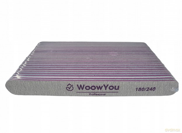 Pilnik do paznokci Woow You 180/240 Prosty 25szt
