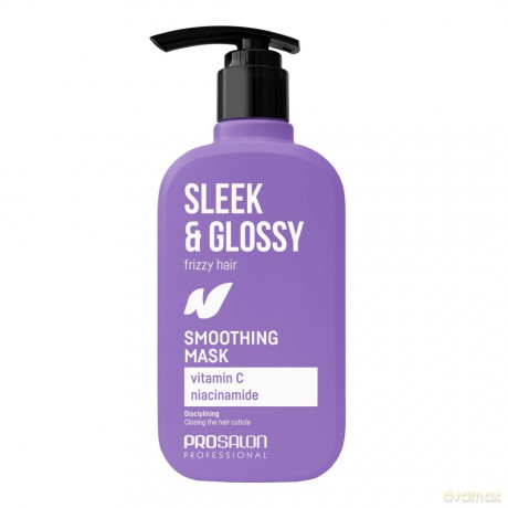 PROSALON Sleek&Glossy Wygładzająca maska do włosów 375 ml