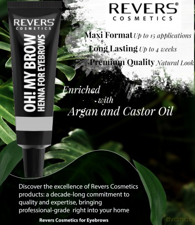 REVERS Henna kremowa do brwi OH!MY BROW c.brąz