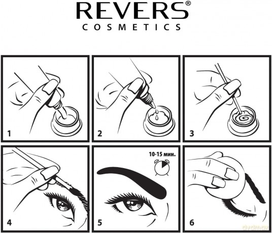 REVERS Henna kremowa do brwi OH!MY BROW c.brąz