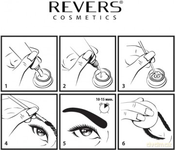 REVERS Henna kremowa do brwi OH!MY BROW czarna