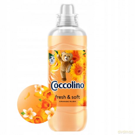 Coccolino Orange Rush Płyn do płukania tkanin o zapachu kwiatów pomarańczy 975 ml