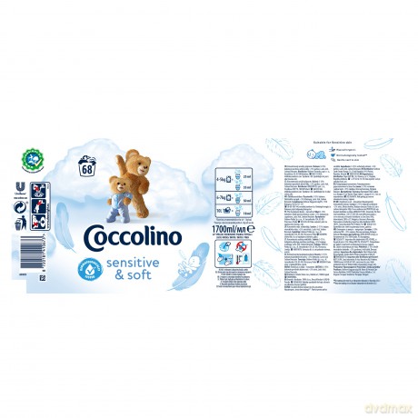 Coccolino Creations Sensitive & Soft płyn do płukania tkanin 1,7L