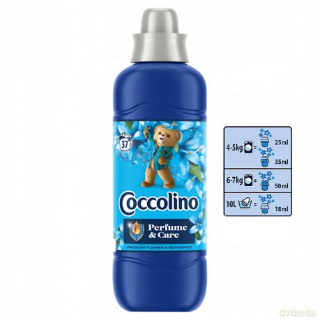 Coccolino Passion Flower Bergamot Płyn do płukania tkanin o zapachu kwiatów passiflory i bergamotki 925 ml
