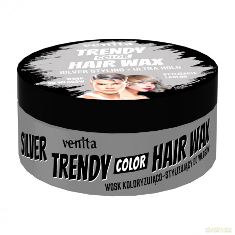 Trendy Color Hair Wax Wosk Stylizująco-Koloryzujący Do Włosów Srebrny