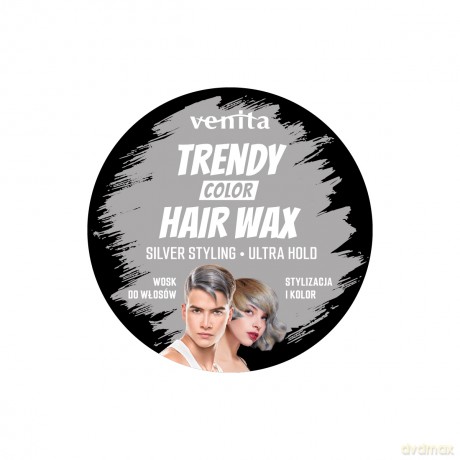 Trendy Color Hair Wax Wosk Stylizująco-Koloryzujący Do Włosów Srebrny