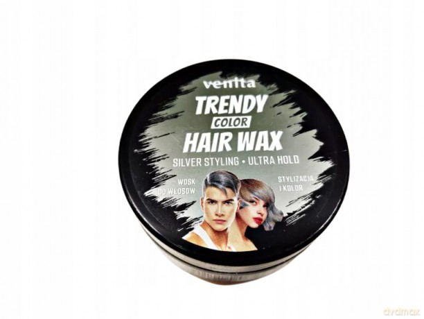 Trendy Color Hair Wax Wosk Stylizująco-Koloryzujący Do Włosów Srebrny