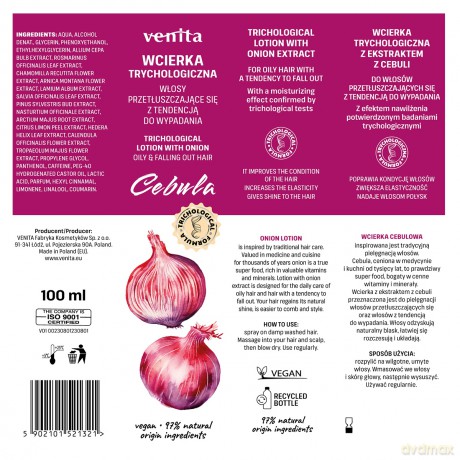 Wcierka do włosów Venita Trychologiczna 100 ml