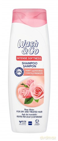 Wash&Go Rose Water Szampon oczyszczający i odżywczy 360ml