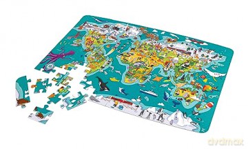 2 w 1 Puzzle i gra dookoła świata