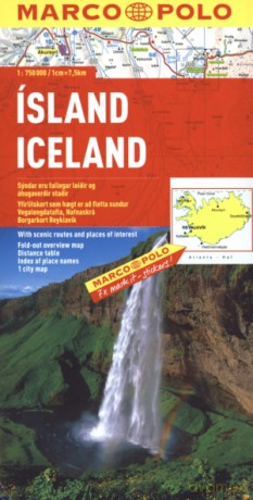 Islandia. Mapa Marco Polo w skali 1:750 000 [KSIĄŻKA]