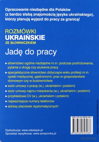 Jadę do pracy. Rozmówki ukraińskie ze słowniczkiem - Natalia Celer, Lidia Jakubiec [KSIĄŻKA]