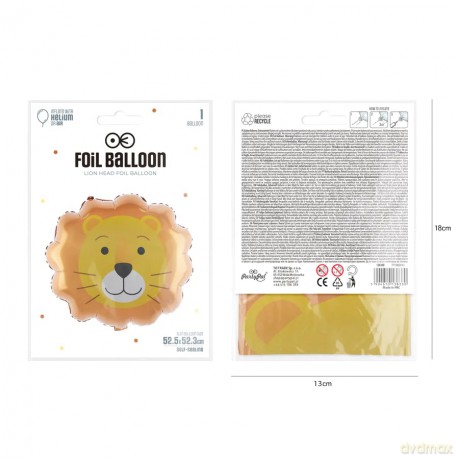 Balony foliowe lew 52x52cm 138380