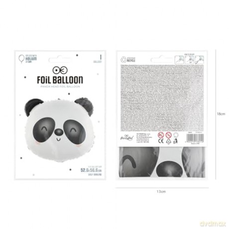 Balony foliowe panda 52x56cm 138410