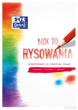 Blok Rys. A4/20 Biały Oxford 120g