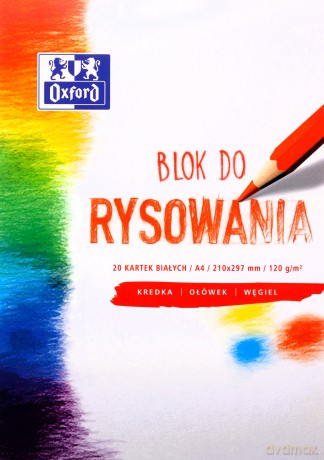 Blok Rys. A4/20 Biały Oxford 120g