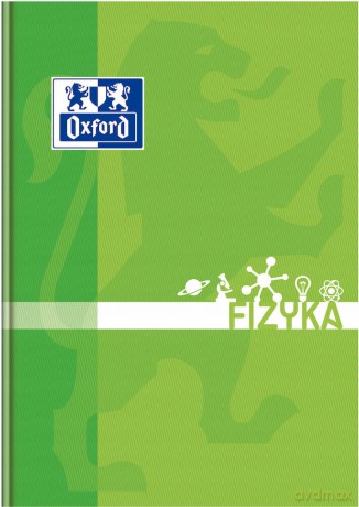 Brulion A5/80 Oxford Fizyka Szyty 90