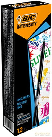 Cienkopis Bic Fine Czarny Pd12