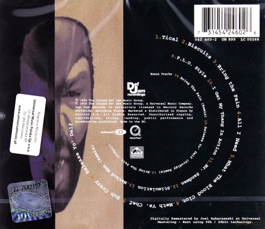Method Man: Tical (wersja zremasterowana) [CD]