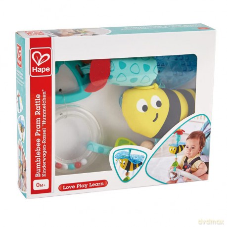 E0022A HAPE Grzechotka do wózka z trzmielem