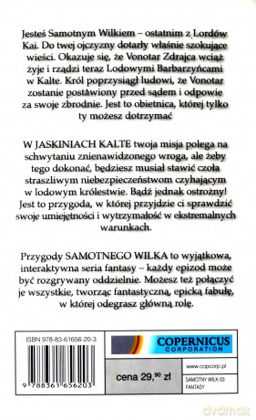 Jaskinie Kalte. Lone Wolf. Księga 3 - Joe Dever [KSIĄŻKA]