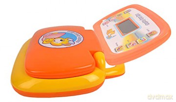 Laptop edukacyjny o wym. 24x22x6cmzekranem LCD DZ-4603 6x3cm, wersja polskojęzyczna, 8 programów