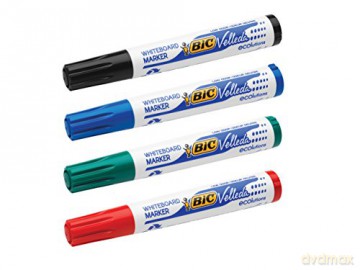 Marker Such.Bic Velleda Czarny Okrń