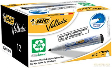 Marker Such.Bic Velleda Czarny Okrń