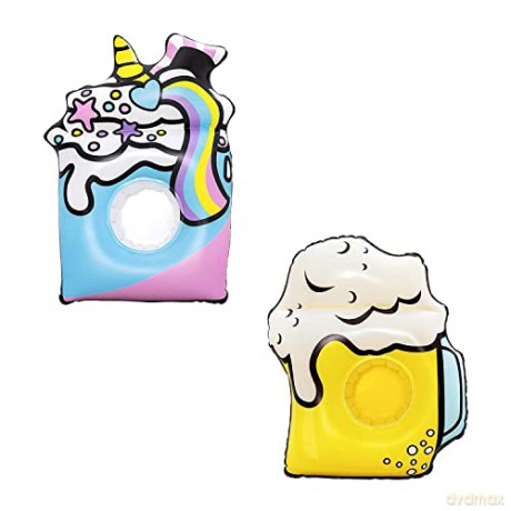 Nadmuchiwane uchwyty na napojeSummer Sips Cup Holders, dwa wzory w 34132