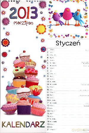 Kalendarz ścienny wąski Mufiny 2013. Marzipan [KSIĄŻKA]