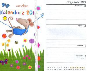 Kalendarzyk z gumką Myszka 2013. Marzipan [KSIĄŻKA]
