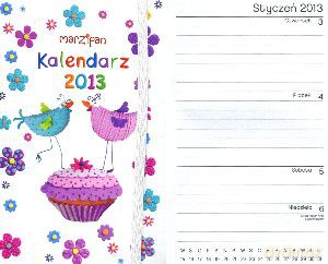 Kalendarzyk z gumką Ptaszki 2013. Marzipan [KSIĄŻKA]