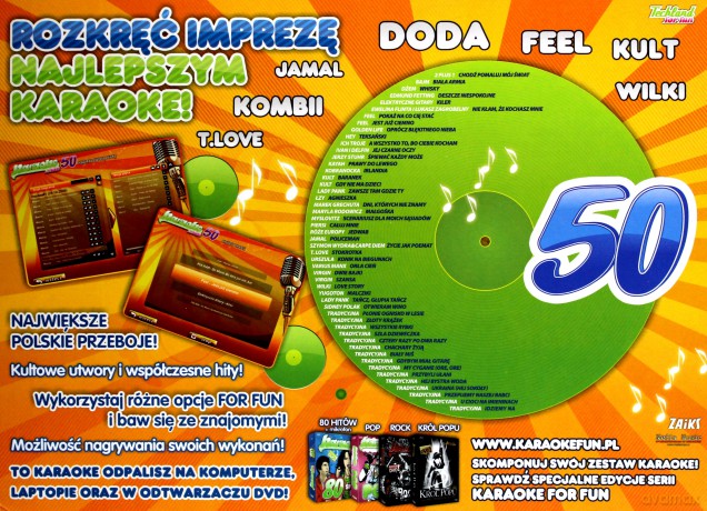 Karaoke For Fun: 50 hitów [GRA PC]