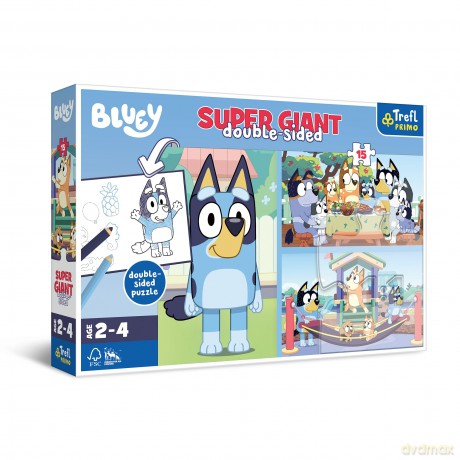 Puzzle Giant 15 el. Przygoda z Bluey