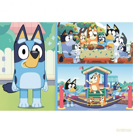 Puzzle Giant 15 el. Przygoda z Bluey