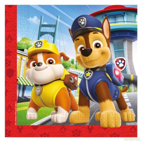 Serwetki papierowe Paw Patrol Rescue Heroes, rozm. 33 x 33 cm, 20 szt.