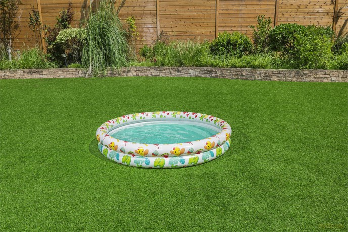 Zestaw Play, basen: 112cm (po napompowaniu 122x20cm) 2 pierścienie, 51124