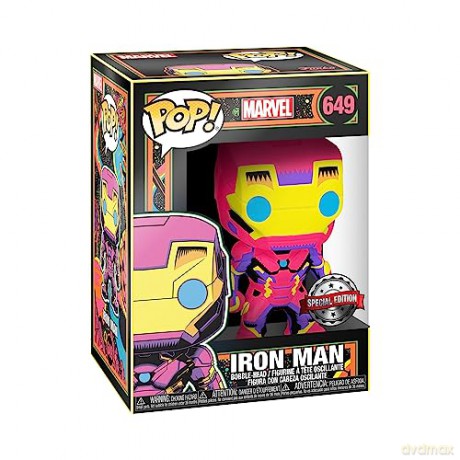 FUNKO POP Marvel: Black Light- Iron Man [FIGURKA]